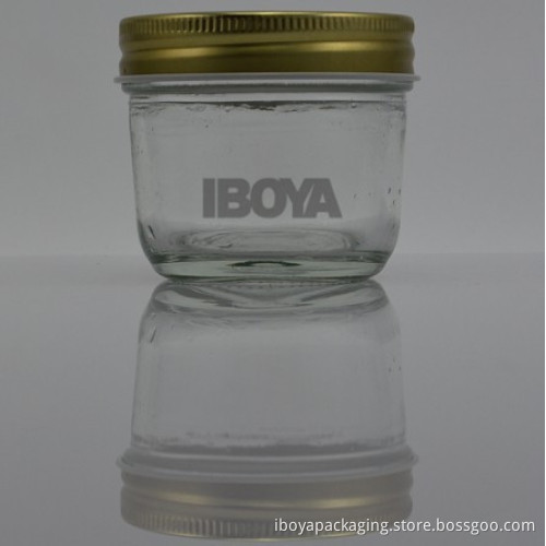 4oz Glass Jar with Gold Screw Lid